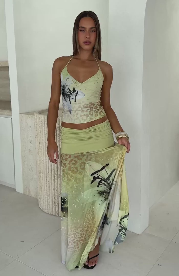 Sundrenched Days Halter Top Tropical Nectar