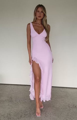 Tell Me Everything Maxi Dress Pink