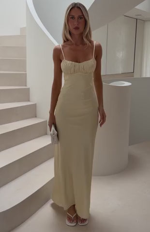 Change Locations Maxi Dress Lemon